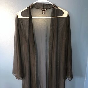 sheer victoria’s secret cardigan